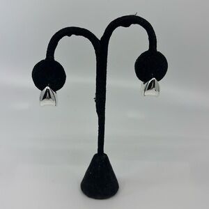 Jenny Bird Silver Geometric Drop Earrings